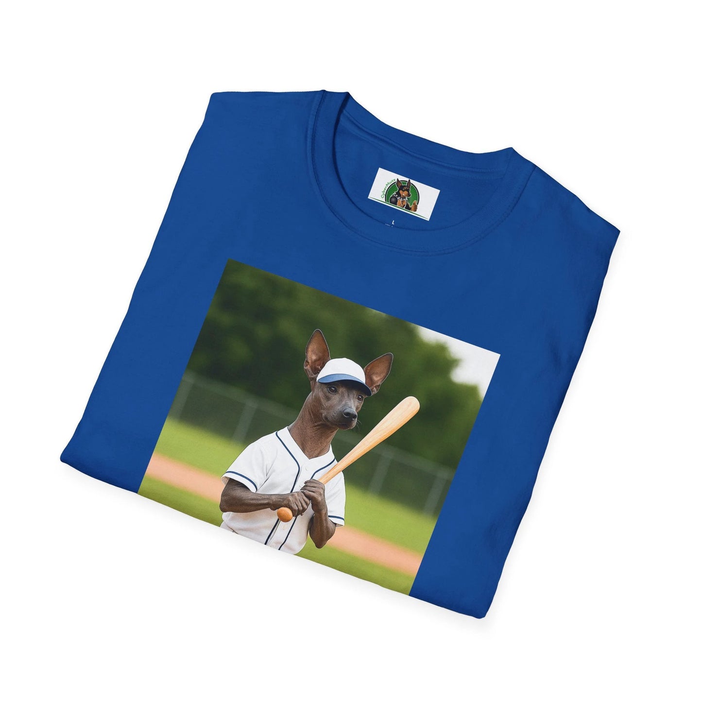 Mexican Hairless Dog Baseball Tee — Dog Lover Sports T-Shirt T-Shirt Printify