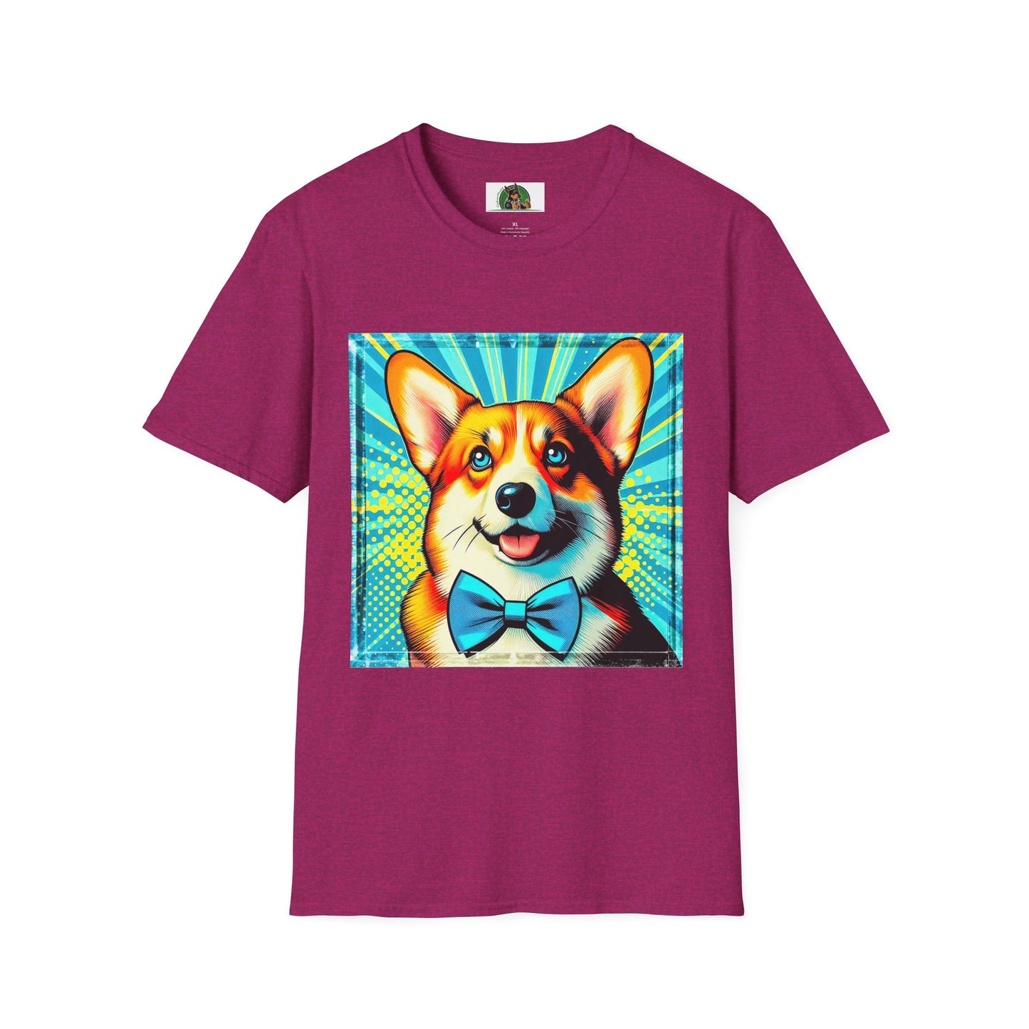 Pembroke Welsh Corgi T-Shirt Printify S Antique Heliconia 