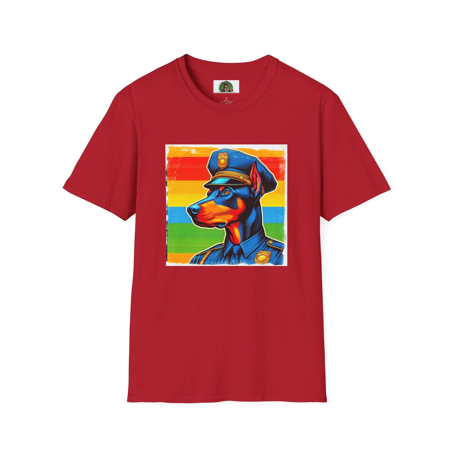 Doberman T-Shirt Printify S Cherry Red 