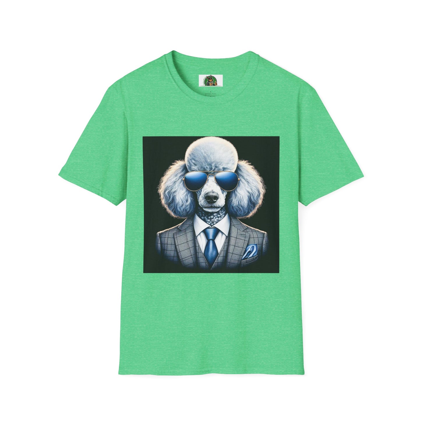 Poodle T-Shirt Printify S Heather Irish Green