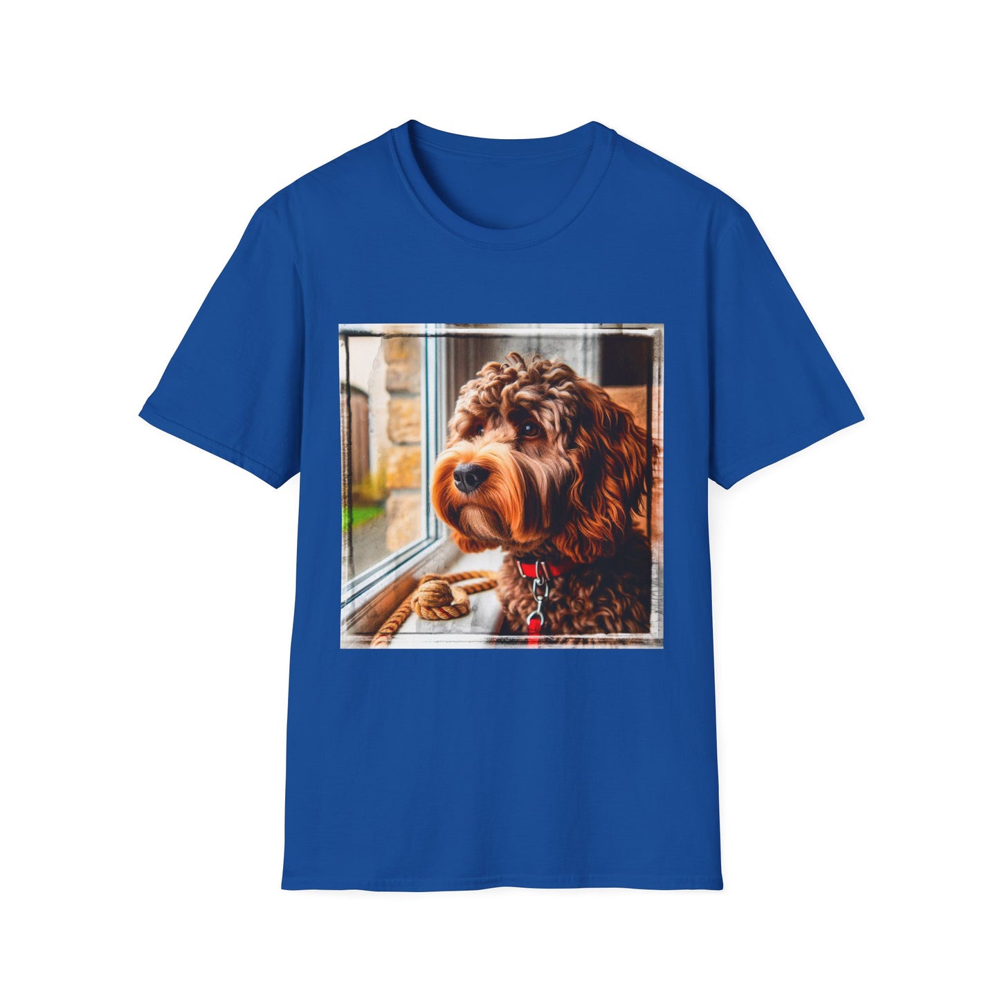 CockerPoo people watching t shirt T-Shirt Printify XS Royal