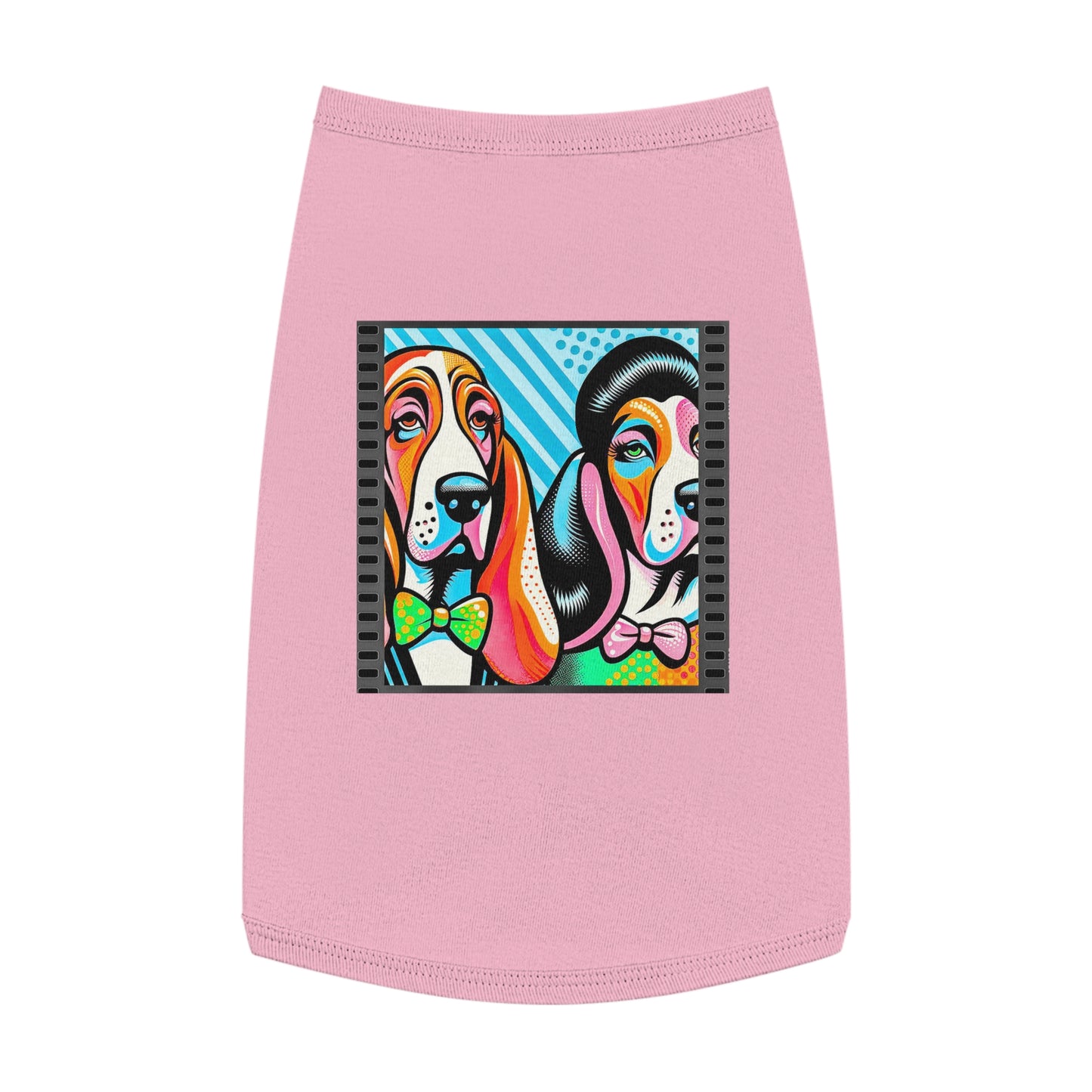 Pet Tank Top Basset Hound Pets Printify L Pink