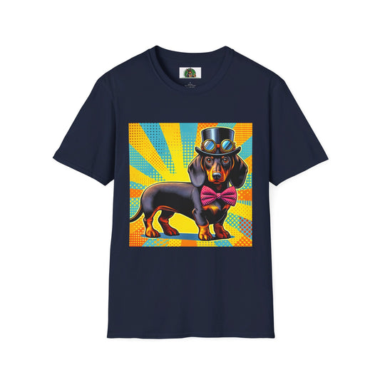 Dachshund T-Shirt Printify Navy S 