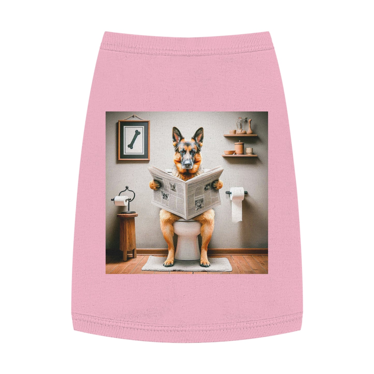 Pet Tank Top German Shepherd Pets Printify M Pink 