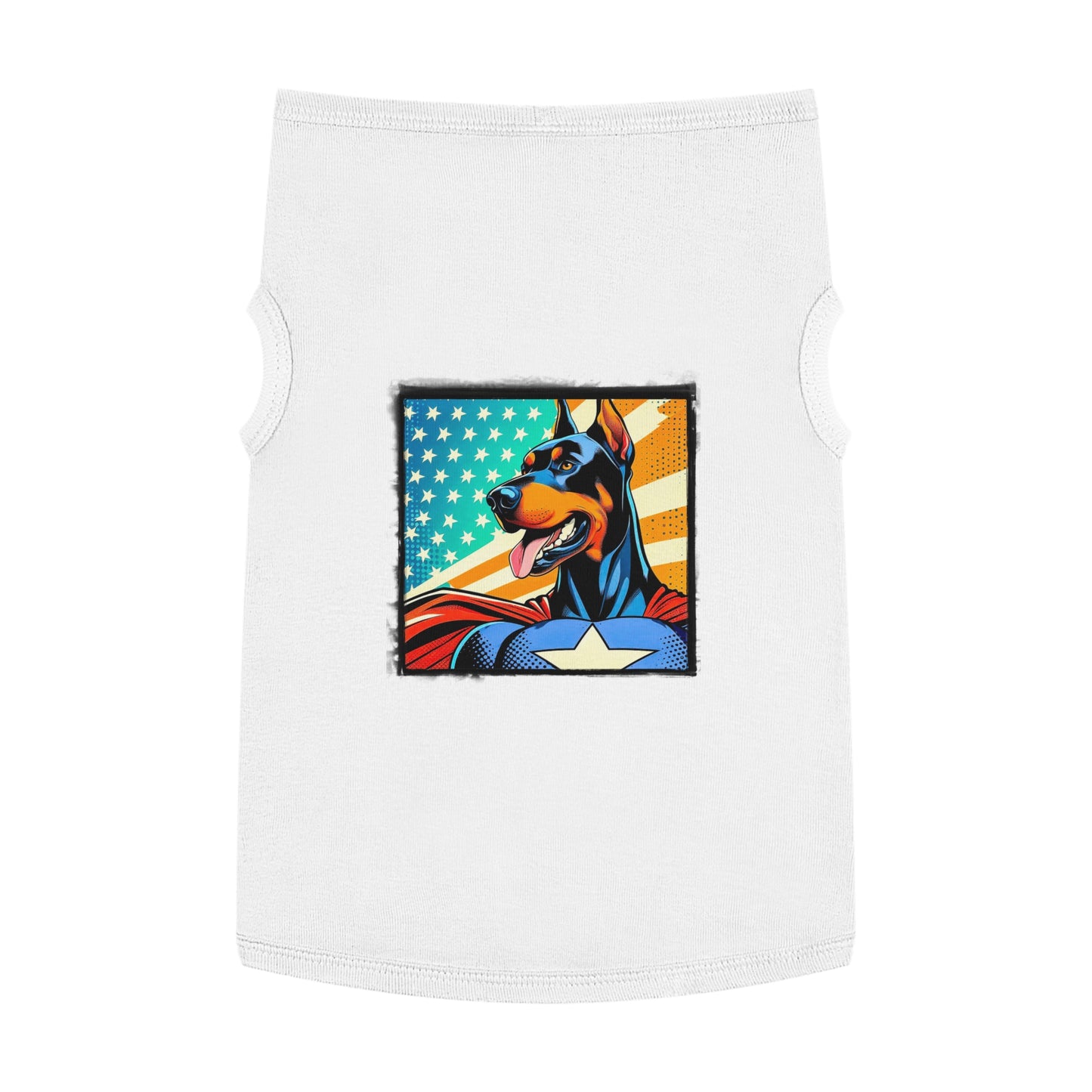 Pet Tank Top Doberman Pets Printify XL White