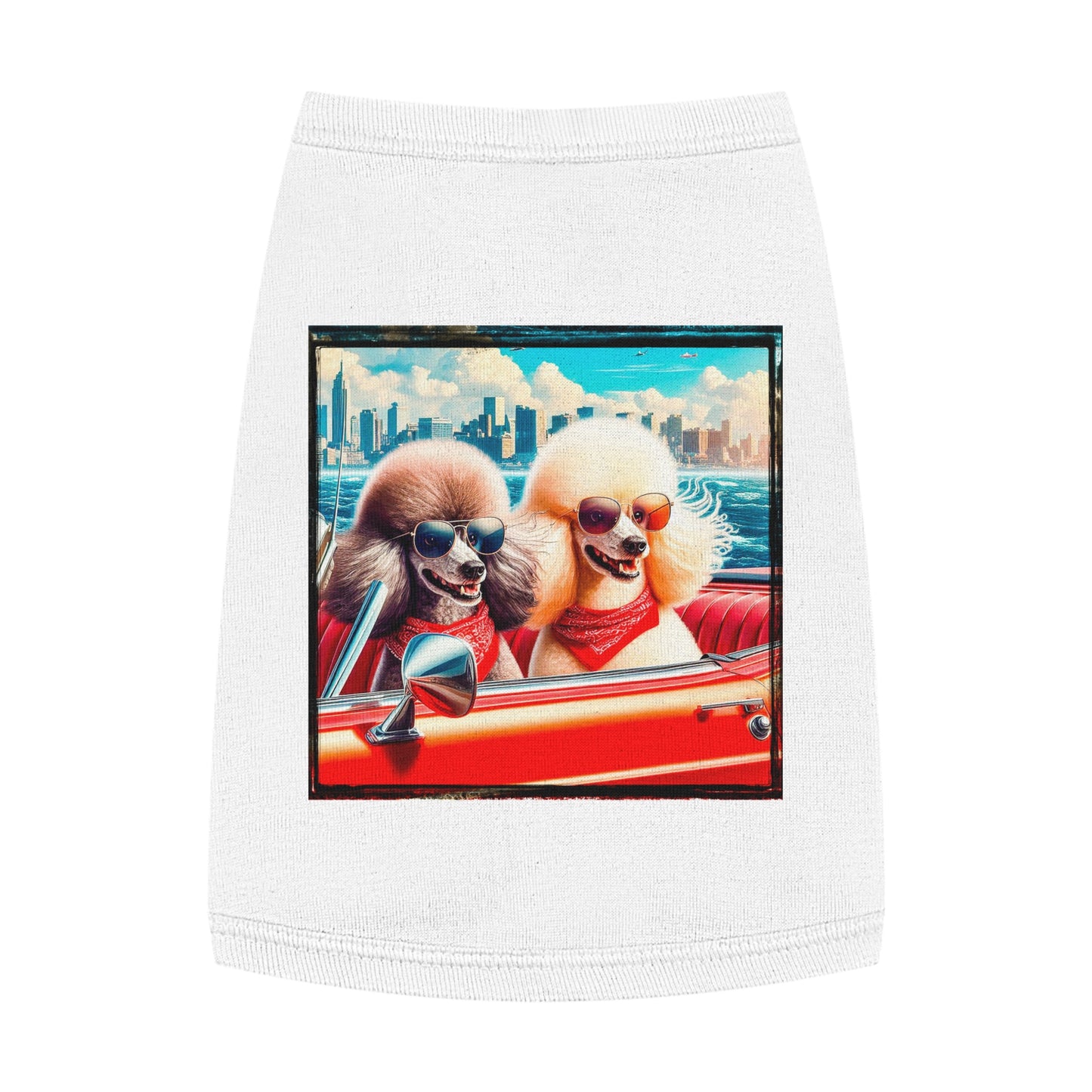 Wacky Pet Tank Top Poodle Pets Printify   