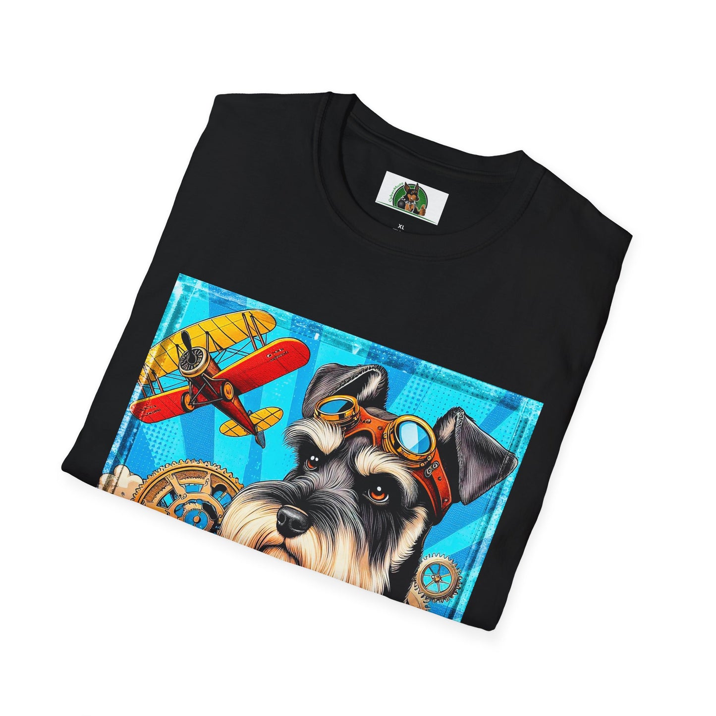 Schnauzer T-Shirt with Miniature Schnauzer Design T-Shirt Printify   