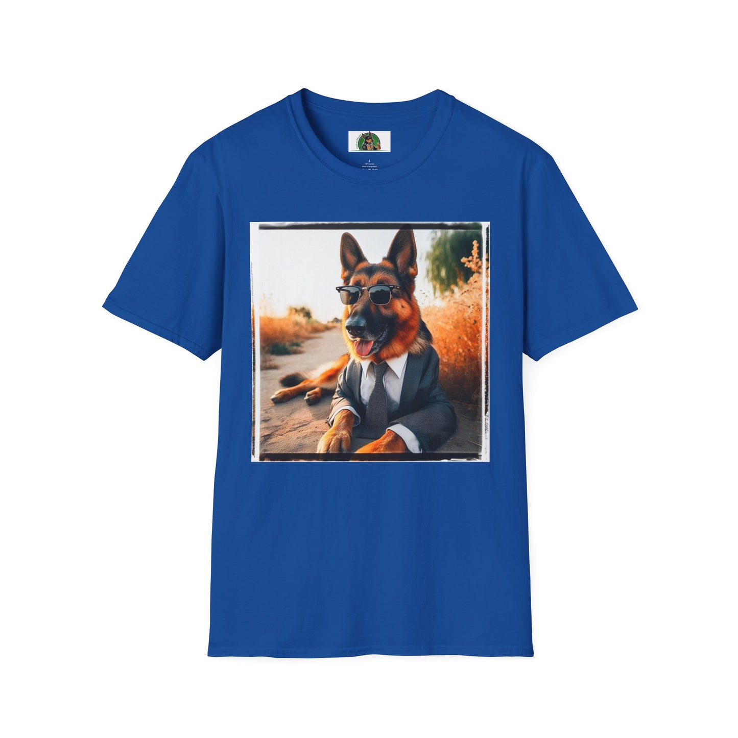 German Shepherd suit and beach T-Shirt Printify Royal S