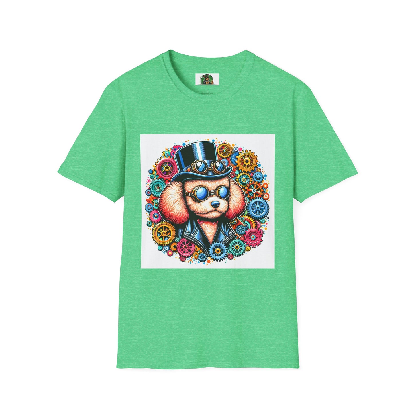 Poodle T-Shirt Printify S Heather Irish Green