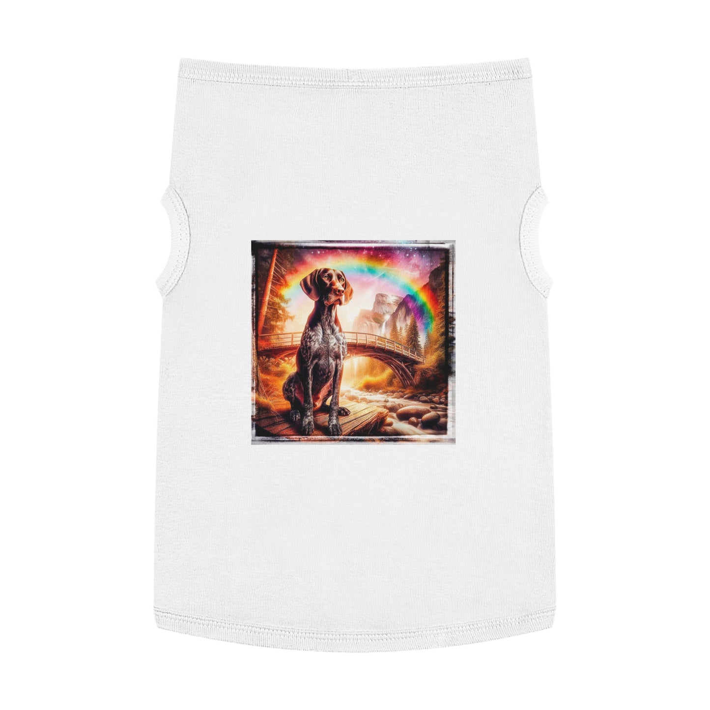 Pet Tank Top German Shorthaired Pointer Pets Printify XL White 