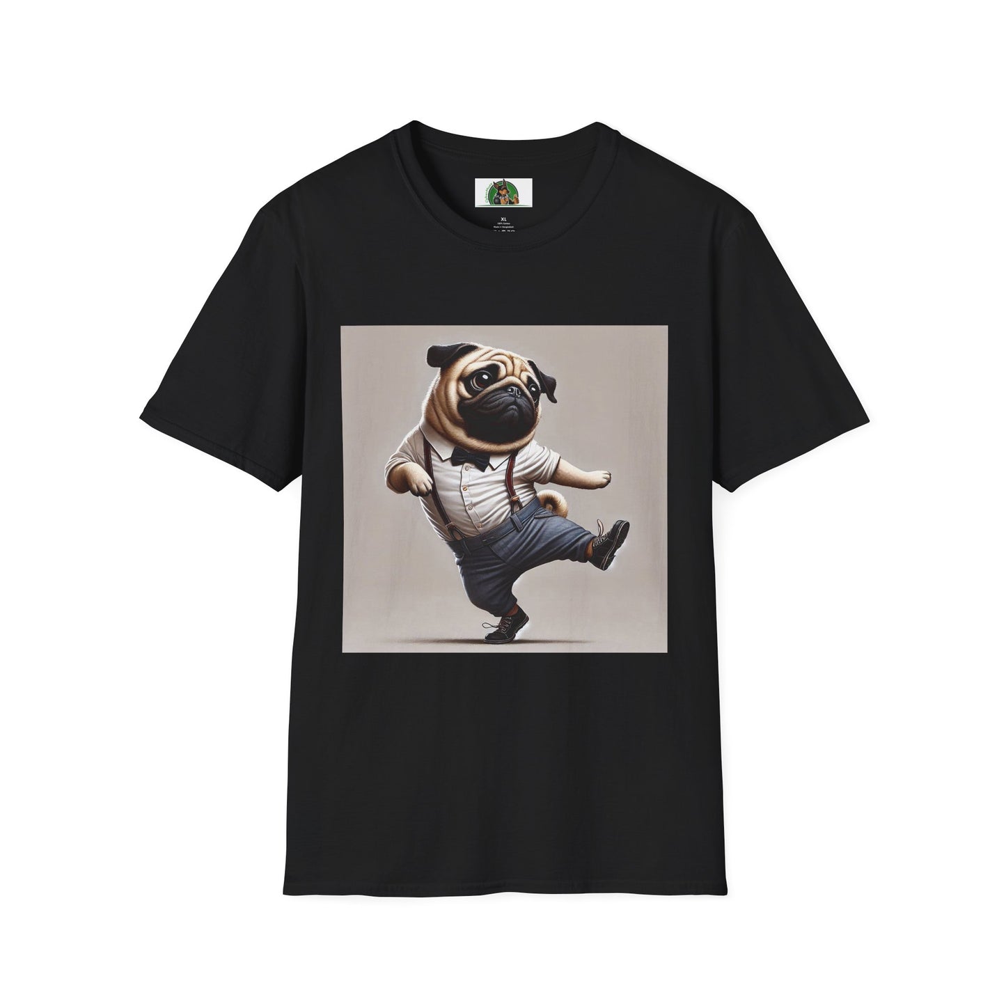 Dancing Pug T-Shirt - Fun and Playful Tee for Dog Lovers