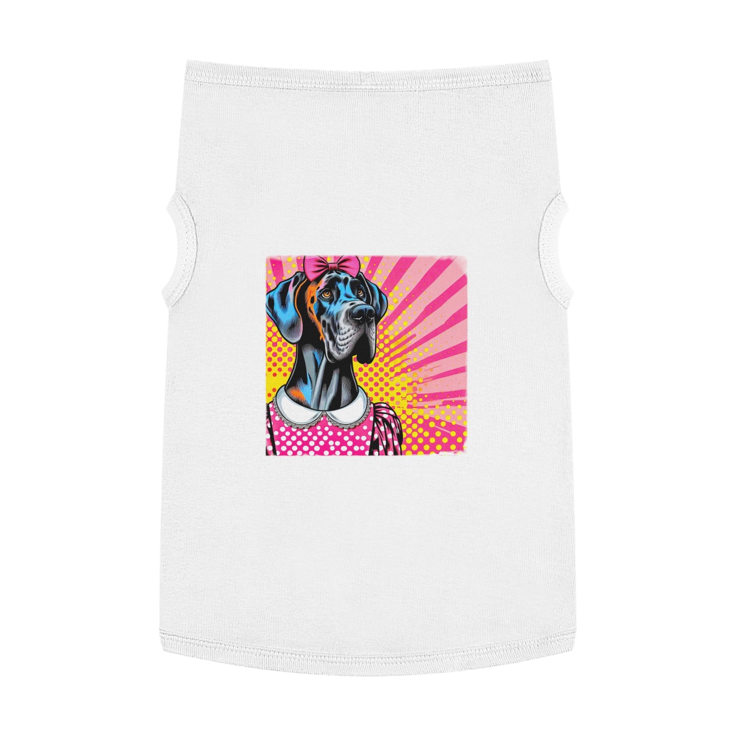 Pet Tank Top Great Dane Pets Printify XL White