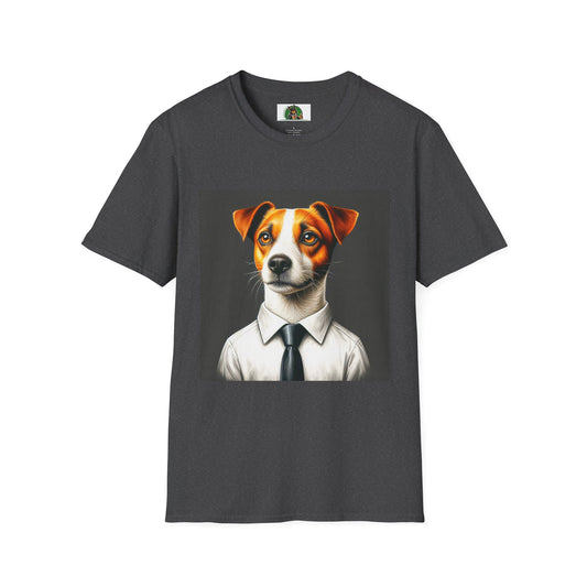 Jack Russell T-Shirt Printify S Dark Heather