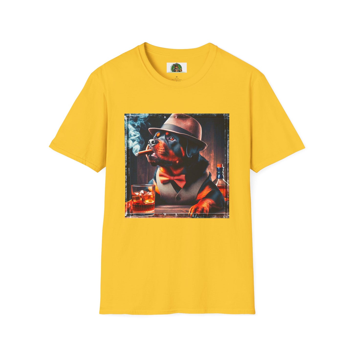 Rottweiler smoking a cigar shirt T-Shirt Printify S Daisy