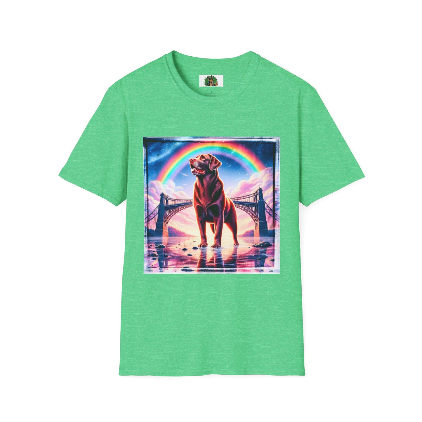 Labrador Retriever T-Shirt Printify S Heather Irish Green 