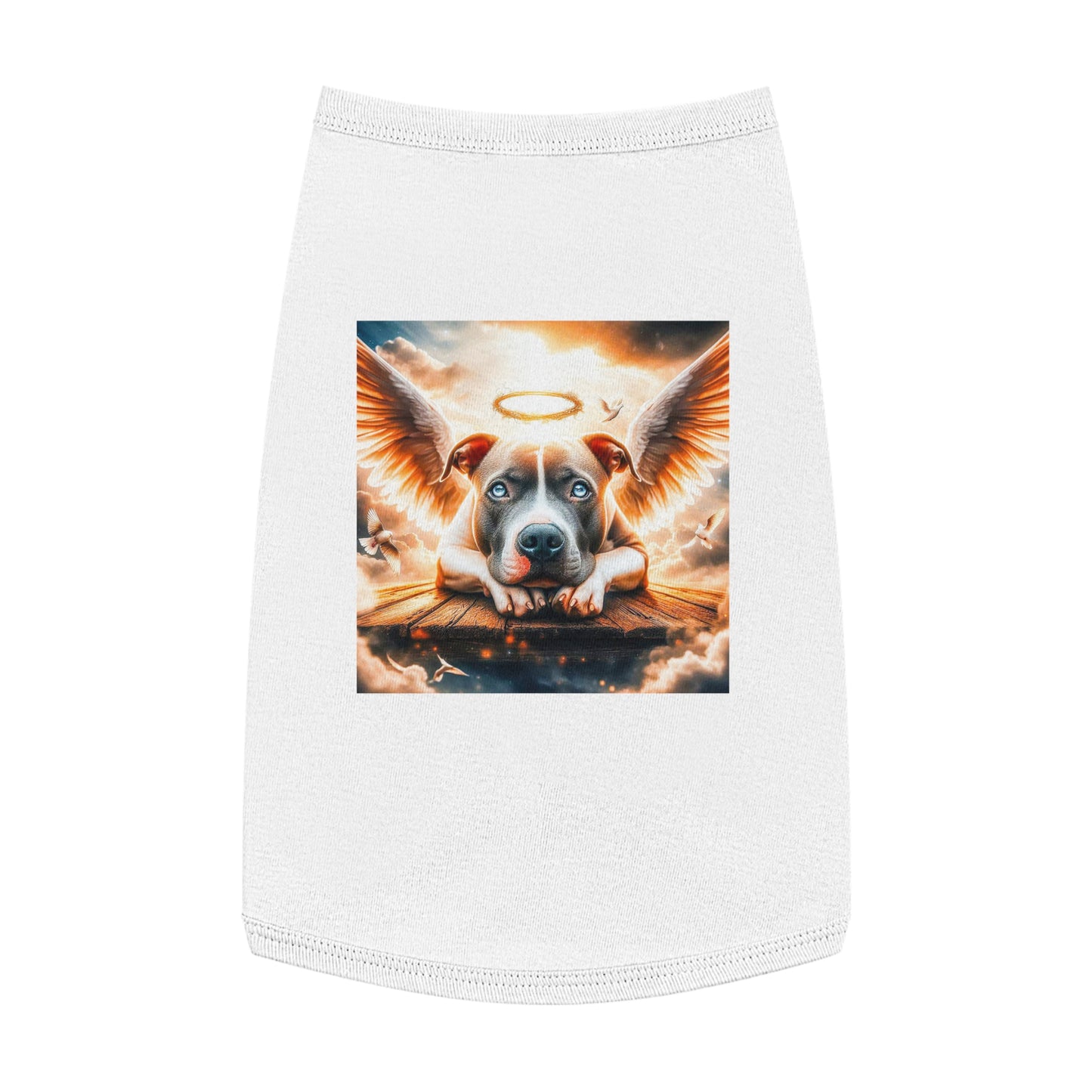 Pet Tank Top Pit Bull Pets Printify L White