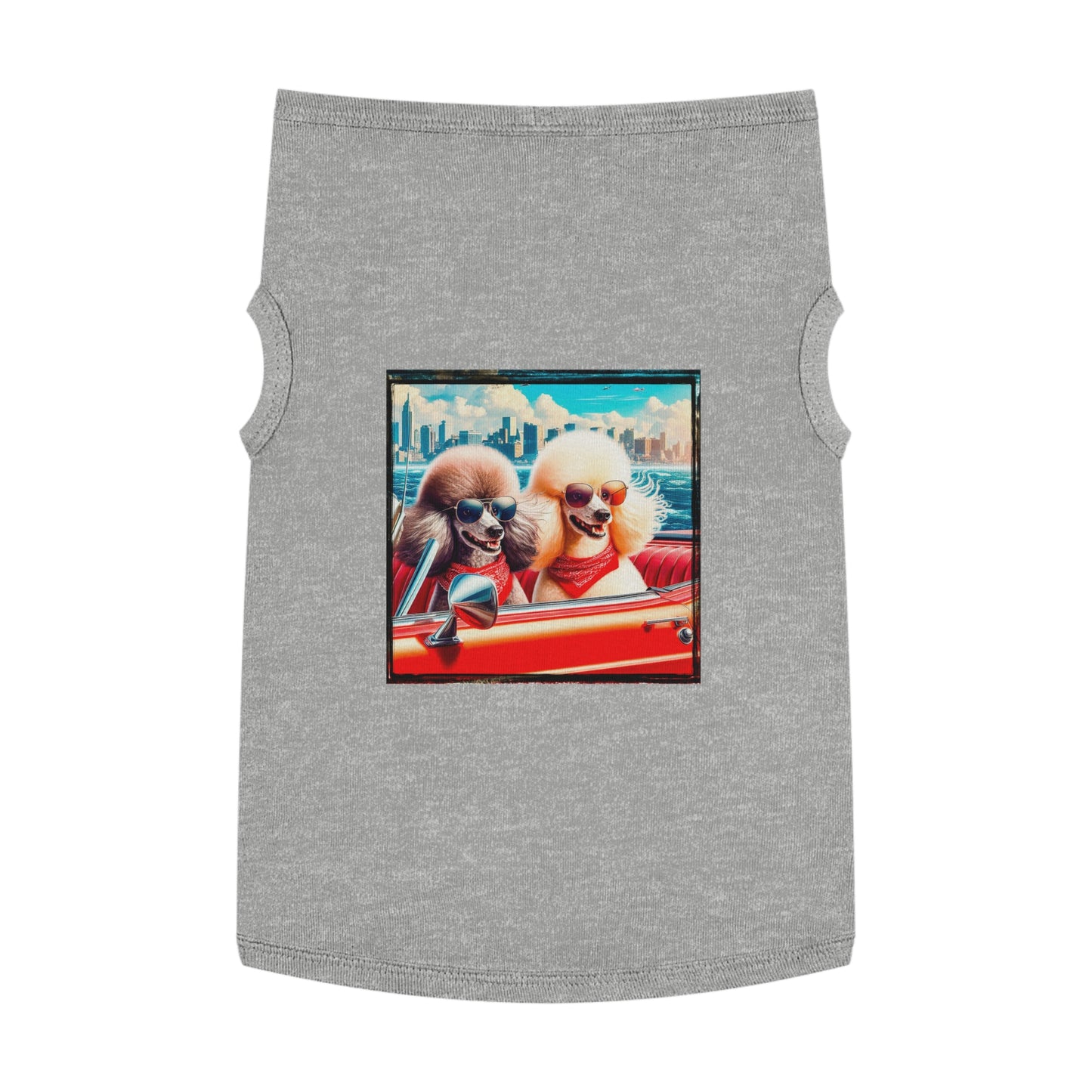 Wacky Pet Tank Top Poodle Pets Printify XL Heather 