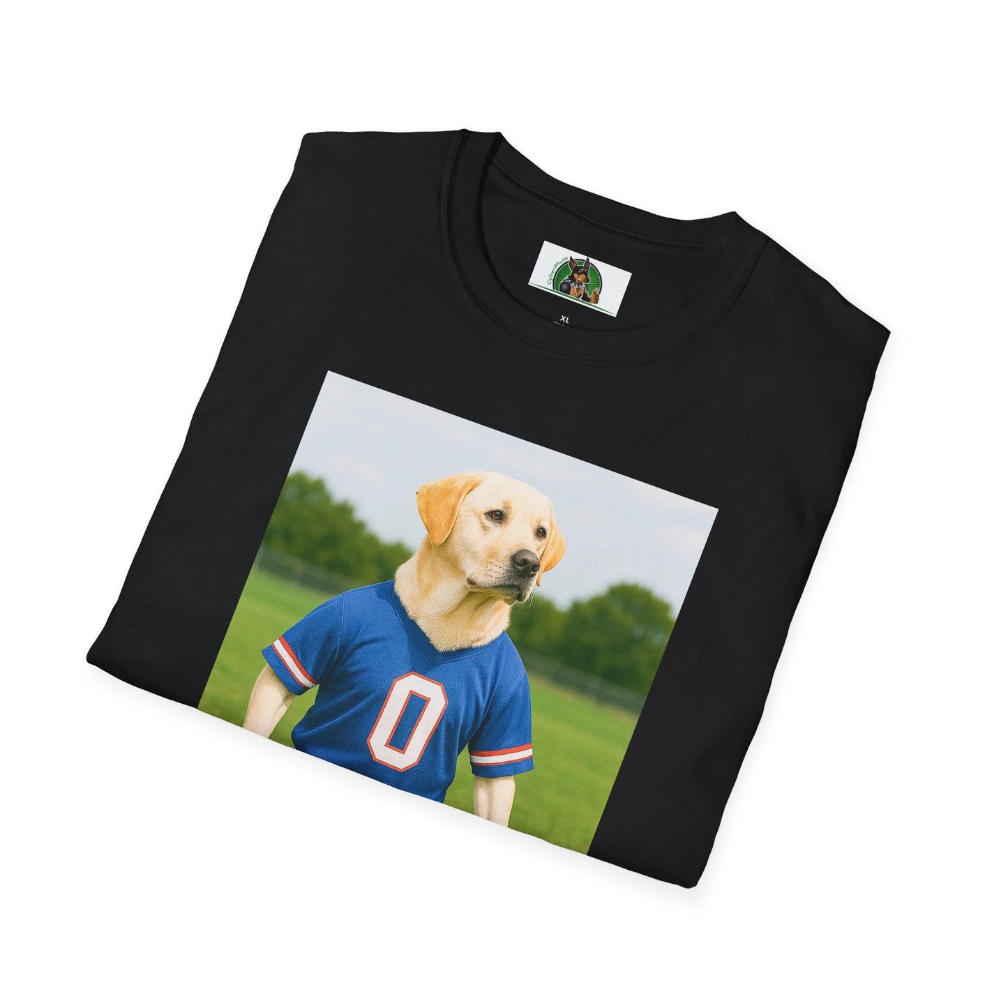 Labrador Retriever Soccer T-Shirt — Dog Lover Sports Tee by Printify