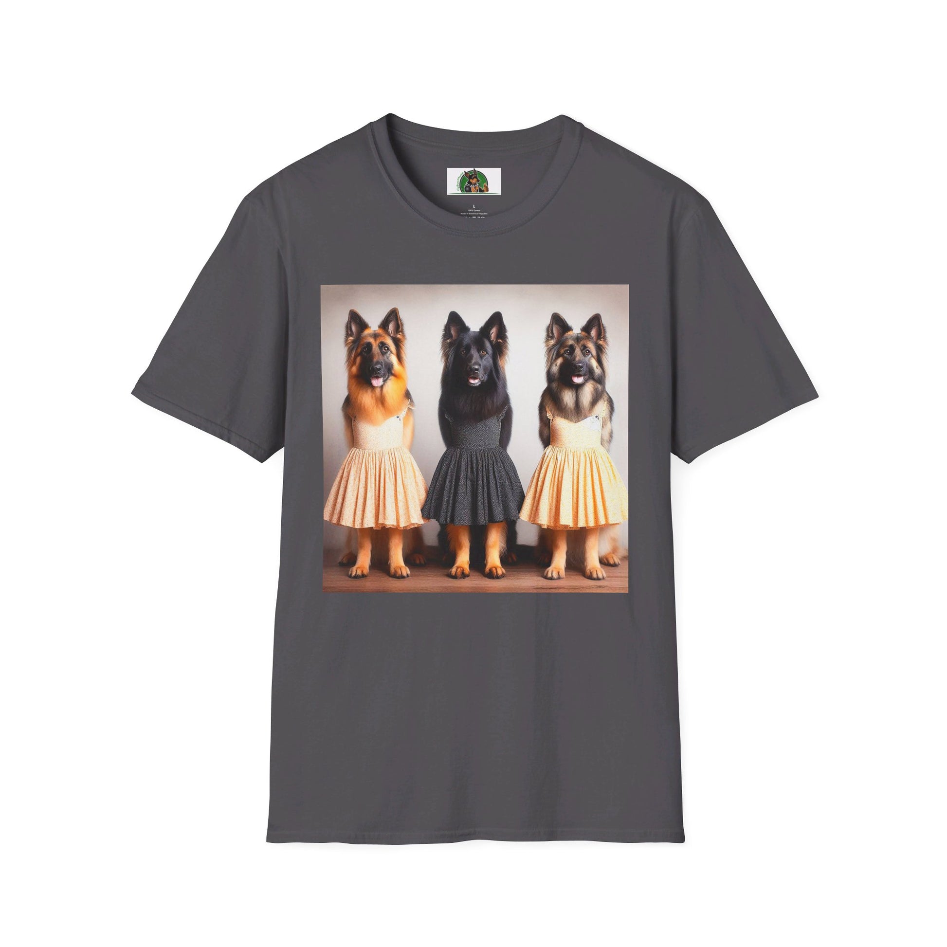 German Shepherd T-Shirt Printify Charcoal S 