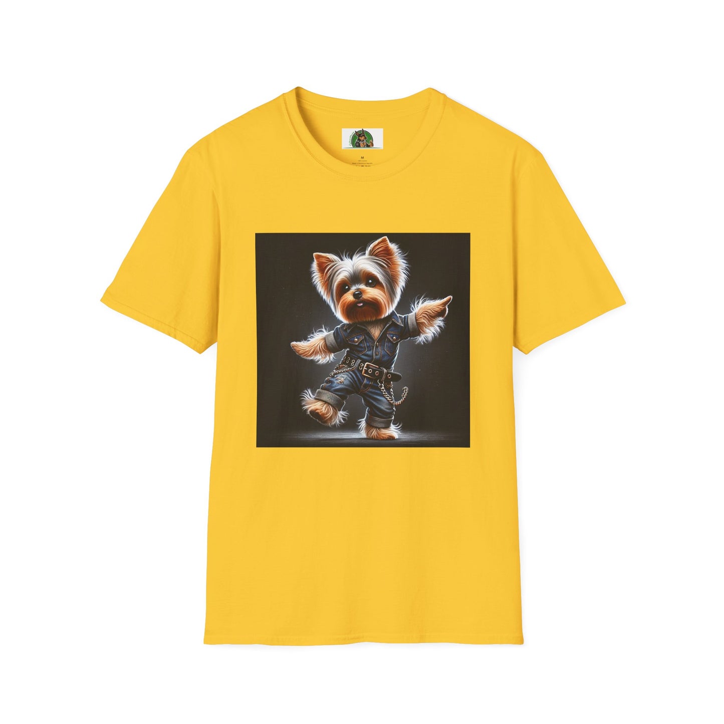 Yorkie Dancing T-Shirt T-Shirt Printify S Daisy