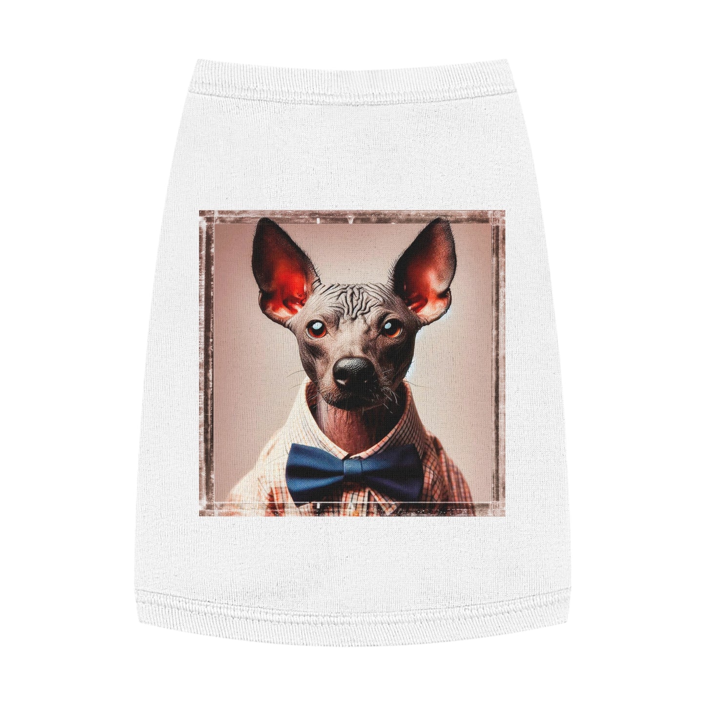 Pet Tank Top Mexican Hairless Pets Printify M White