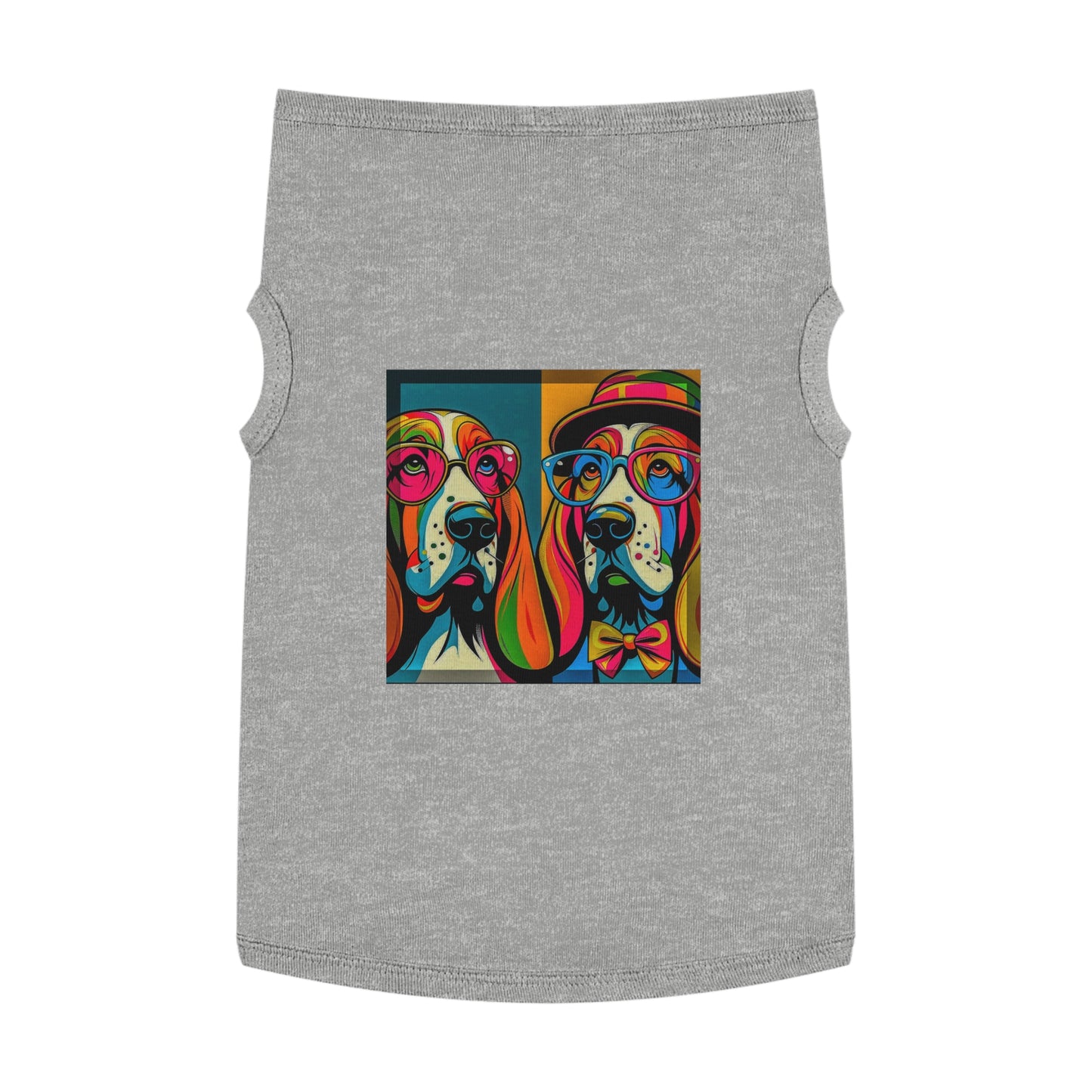 Pet Tank Top Basset Hound Pets Printify XL Heather