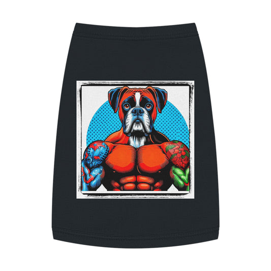 Pet Tank Top Boxer Pets Printify M Black 