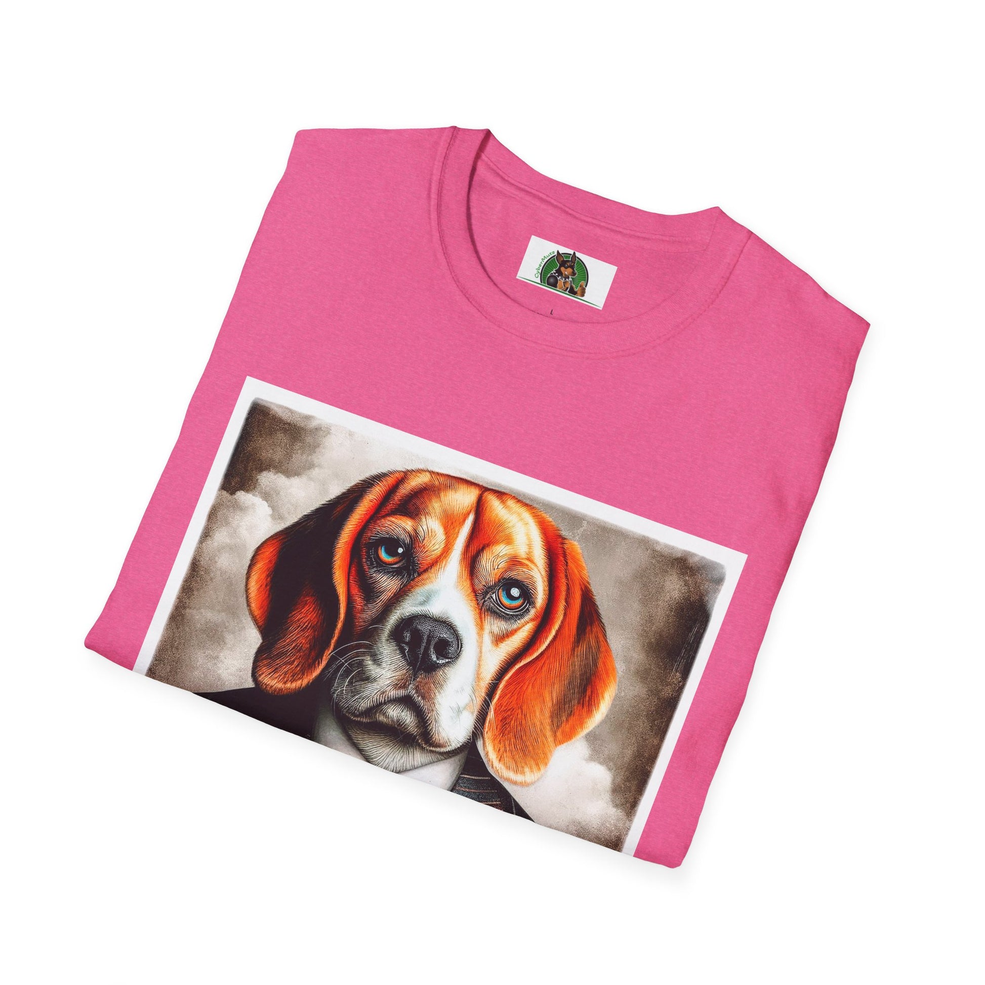 Beagle Wearing Power Suit T-Shirt Printify   