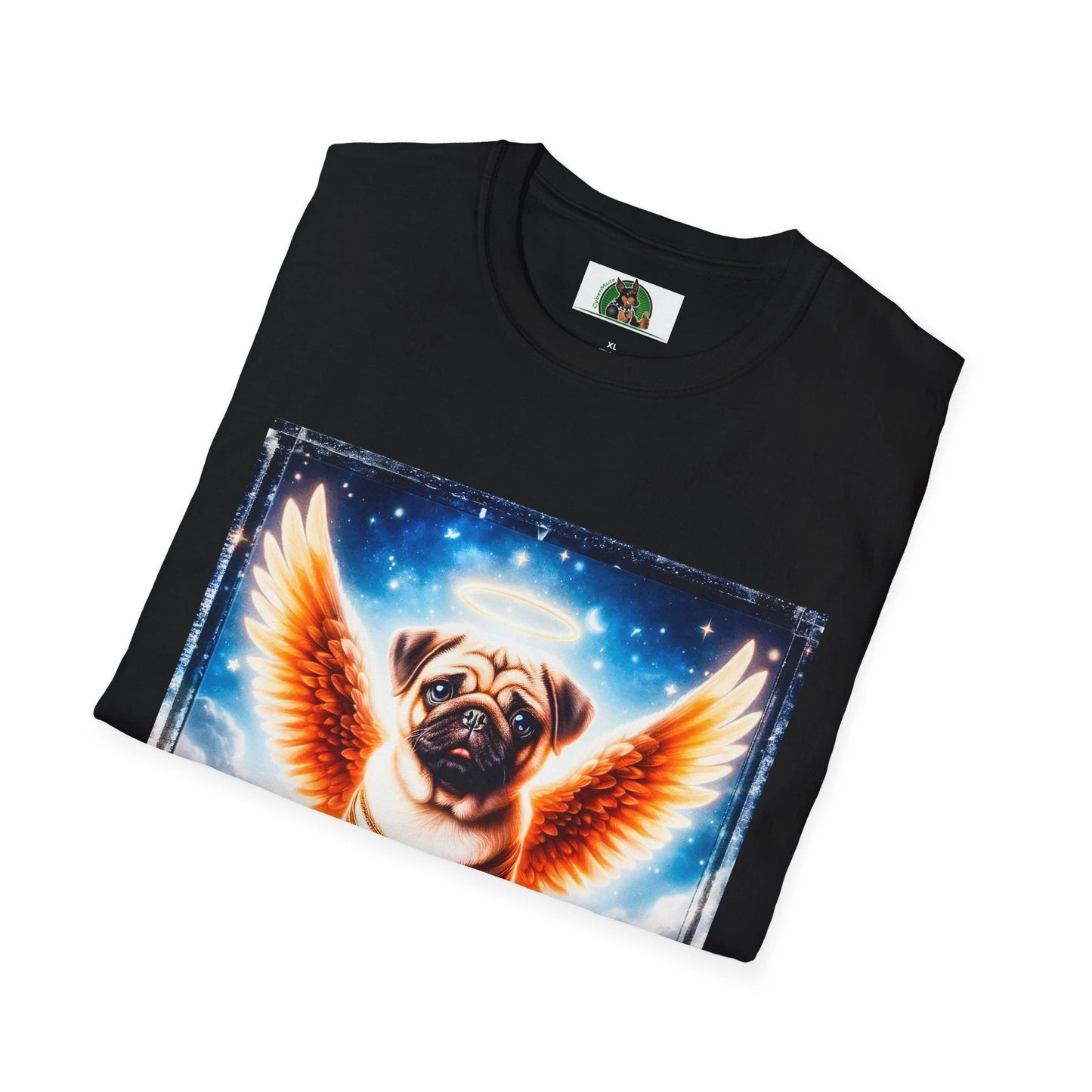 Pug Angel T-Shirt T-Shirt Printify