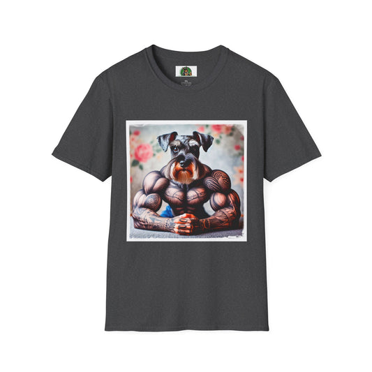 Miniature Schnauzer arm day shirt T-Shirt Printify XS Dark Heather