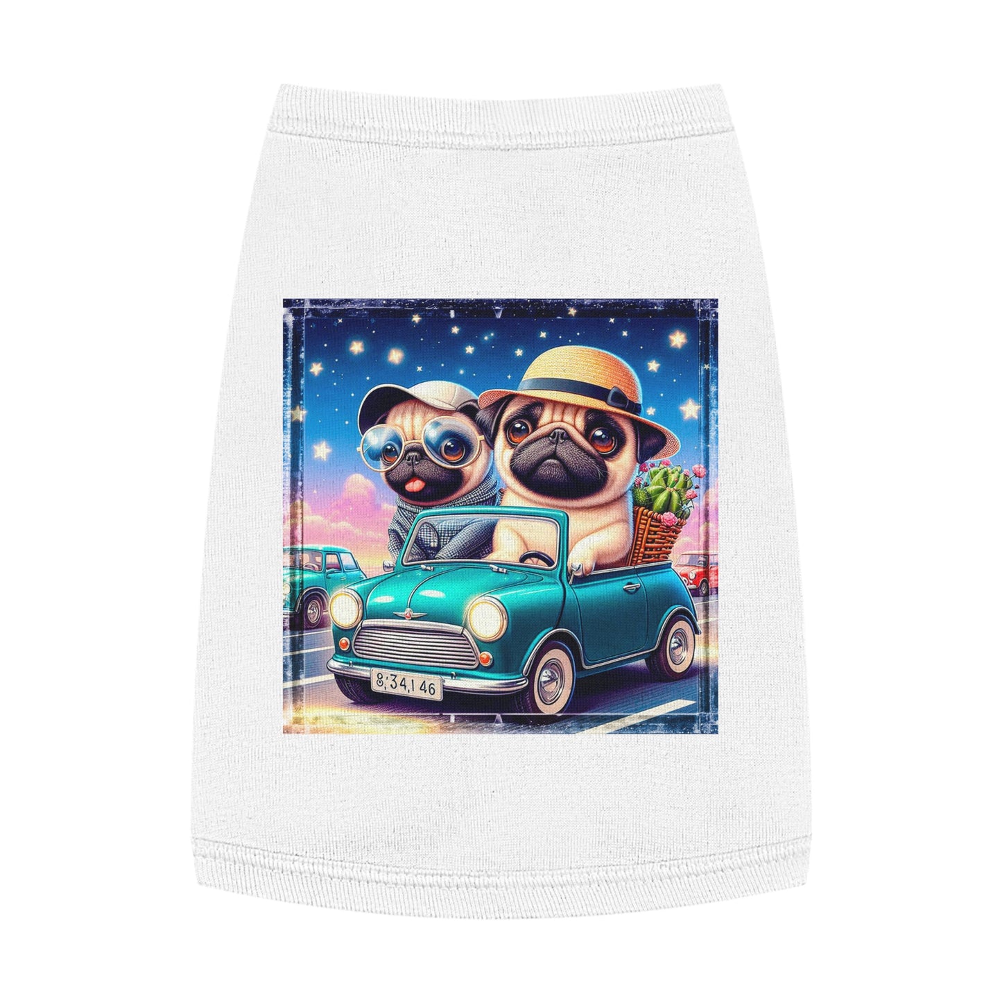 Wacky Pet Tank Top Pug Pets Printify   