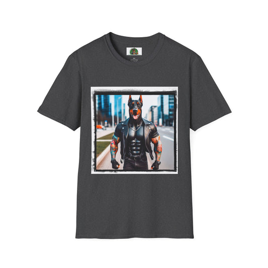 Doberman T-Shirt Printify XS Dark Heather