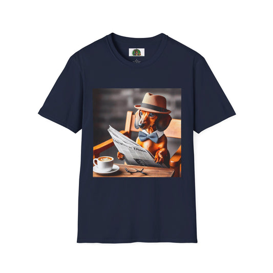 Dachshund T-Shirt Printify Navy S 