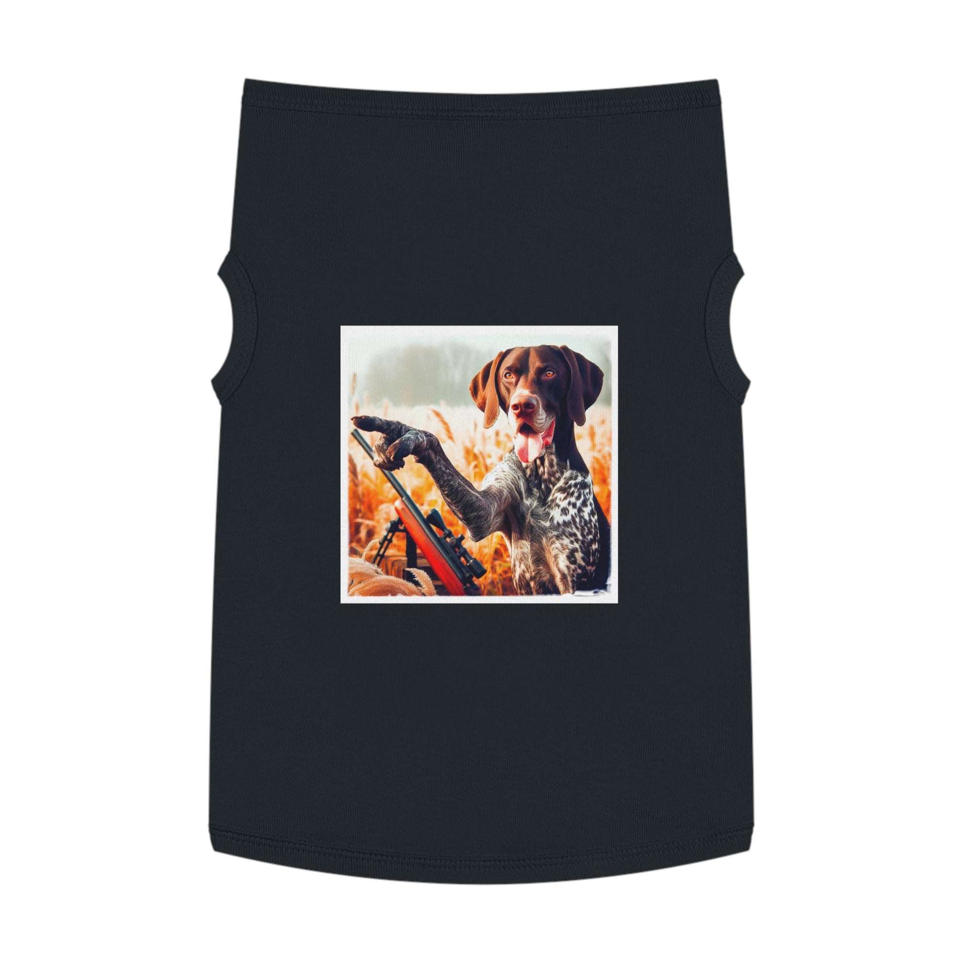 Wacky Pet Tank Top German Shorthaired Pointer violin playing t shirt Pets Printify