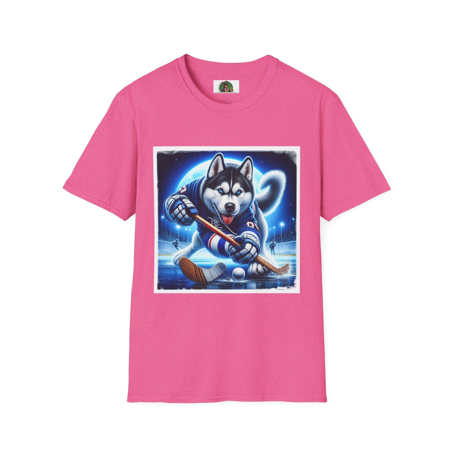 Husky T-Shirt Printify S Heather Heliconia 