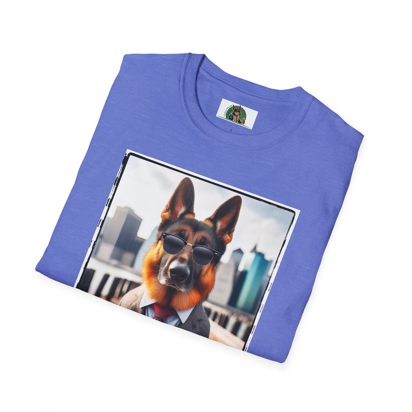 German Shepherd suit and tie shirt