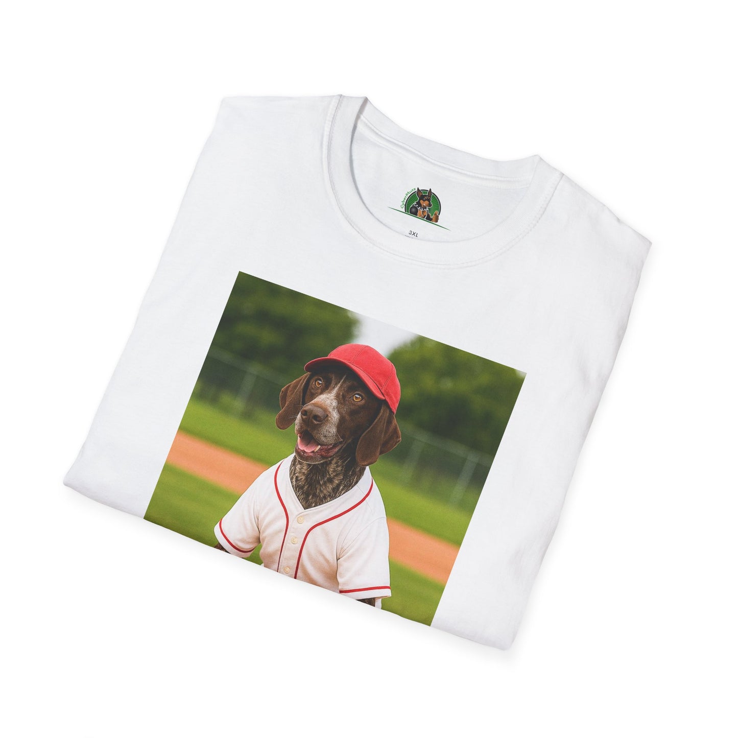 Baseball Sports German Shorthair T-Shirt T-Shirt Printify