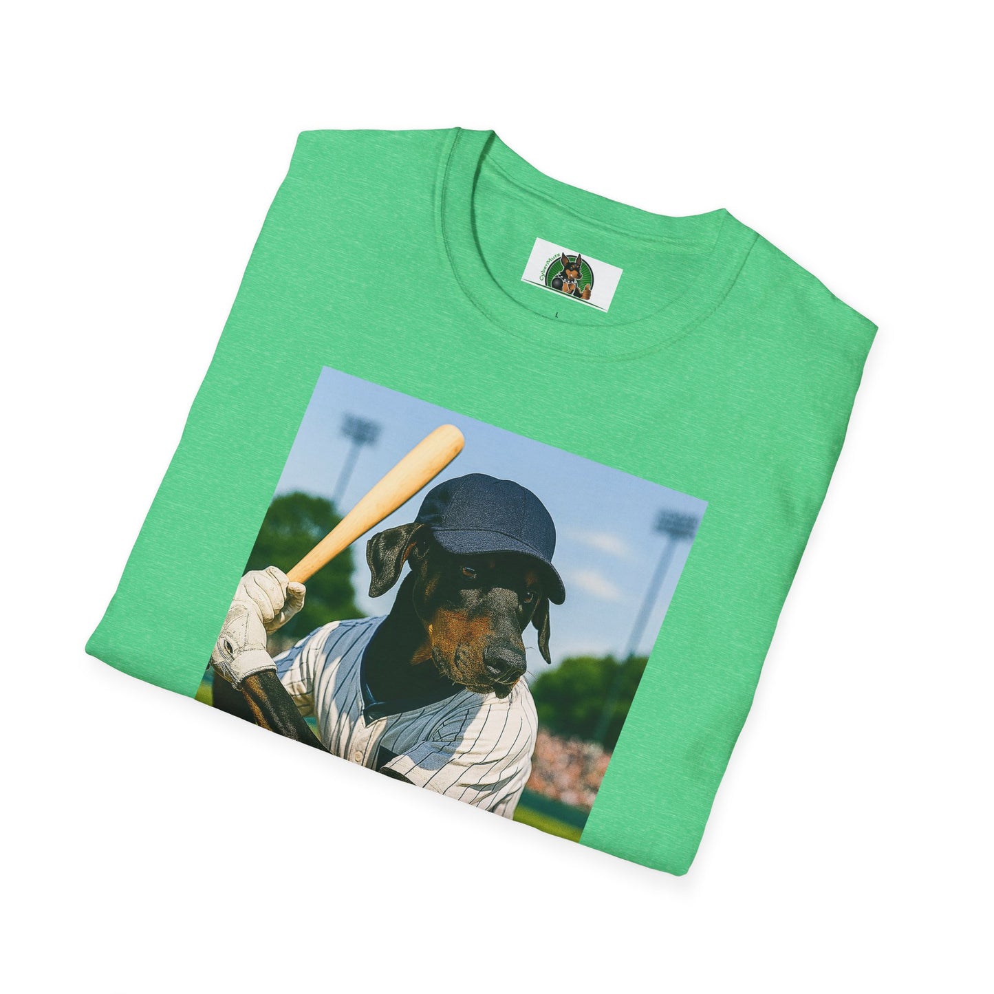Baseball Doberman Sports T-Shirt