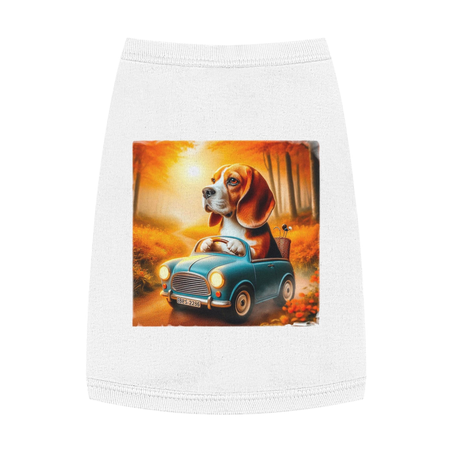 Pet Tank Top Wacky Beagle Pets Printify   