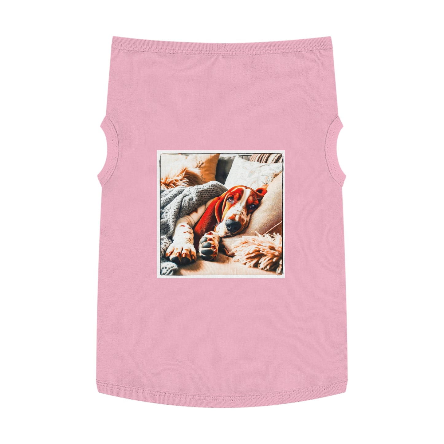 Pet Tank Top Basset Hound Pets Printify XL Pink 