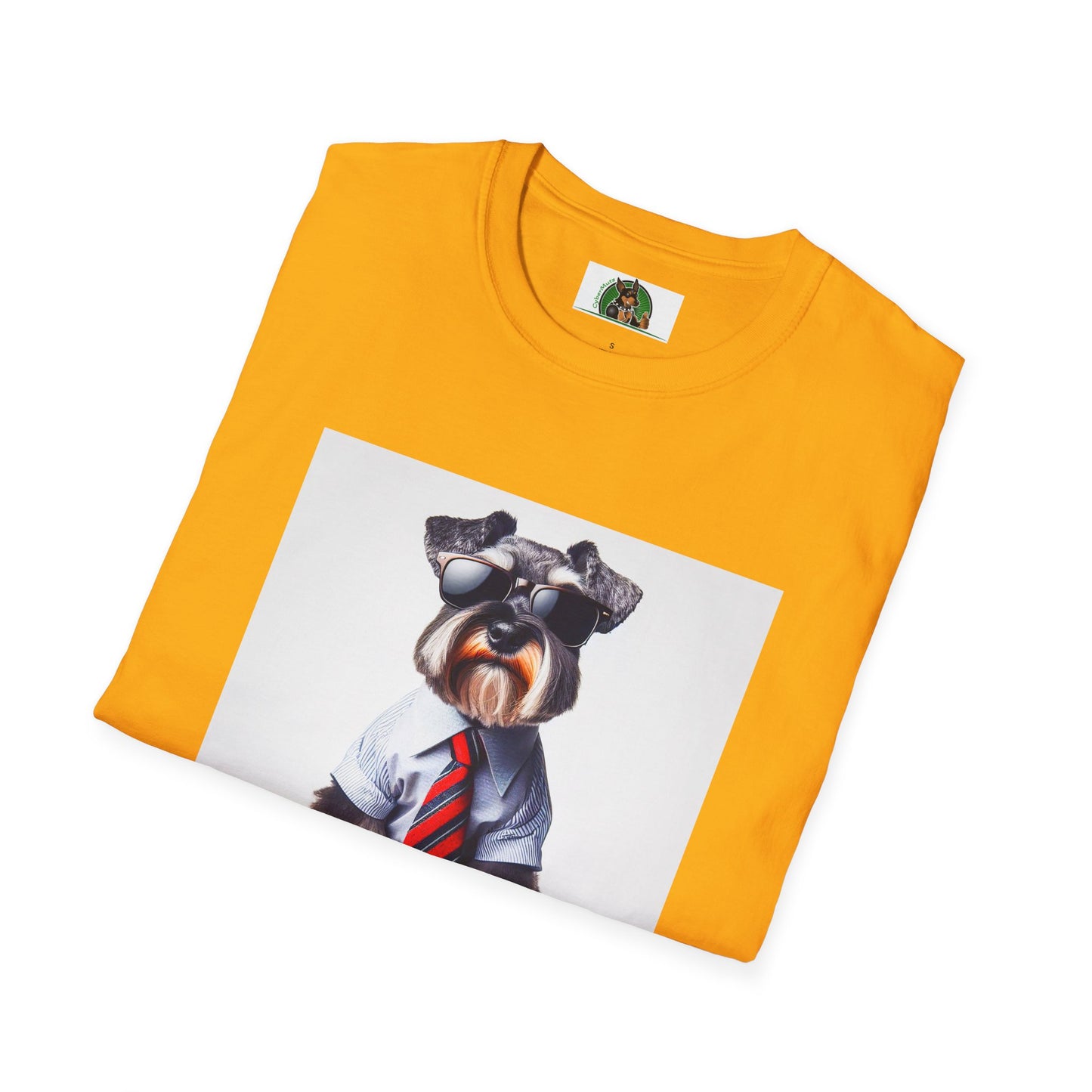 Schnauzer T-Shirt with Miniature Schnauzer Design T-Shirt Printify   