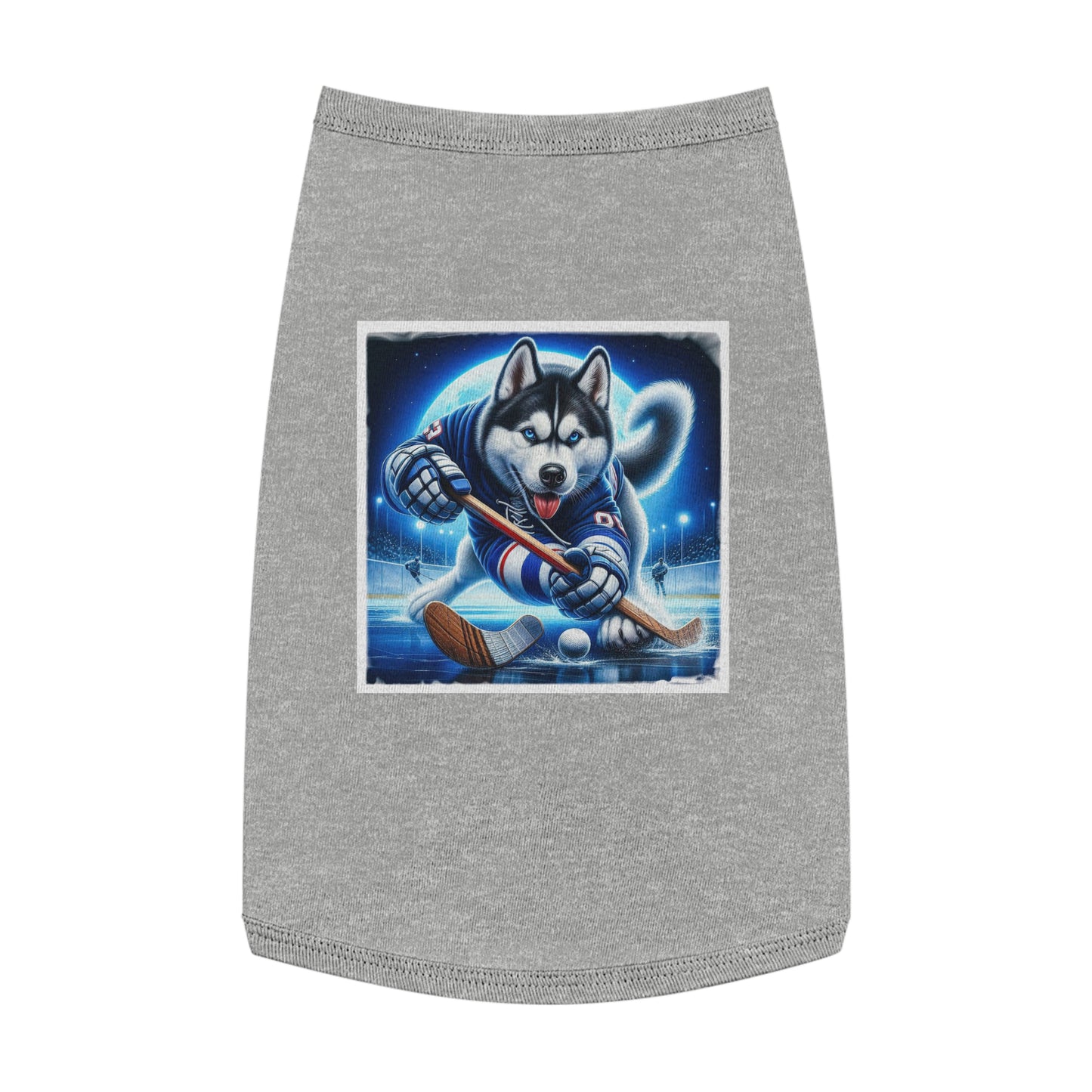 Pet Tank Top Husky Pets Printify L Heather