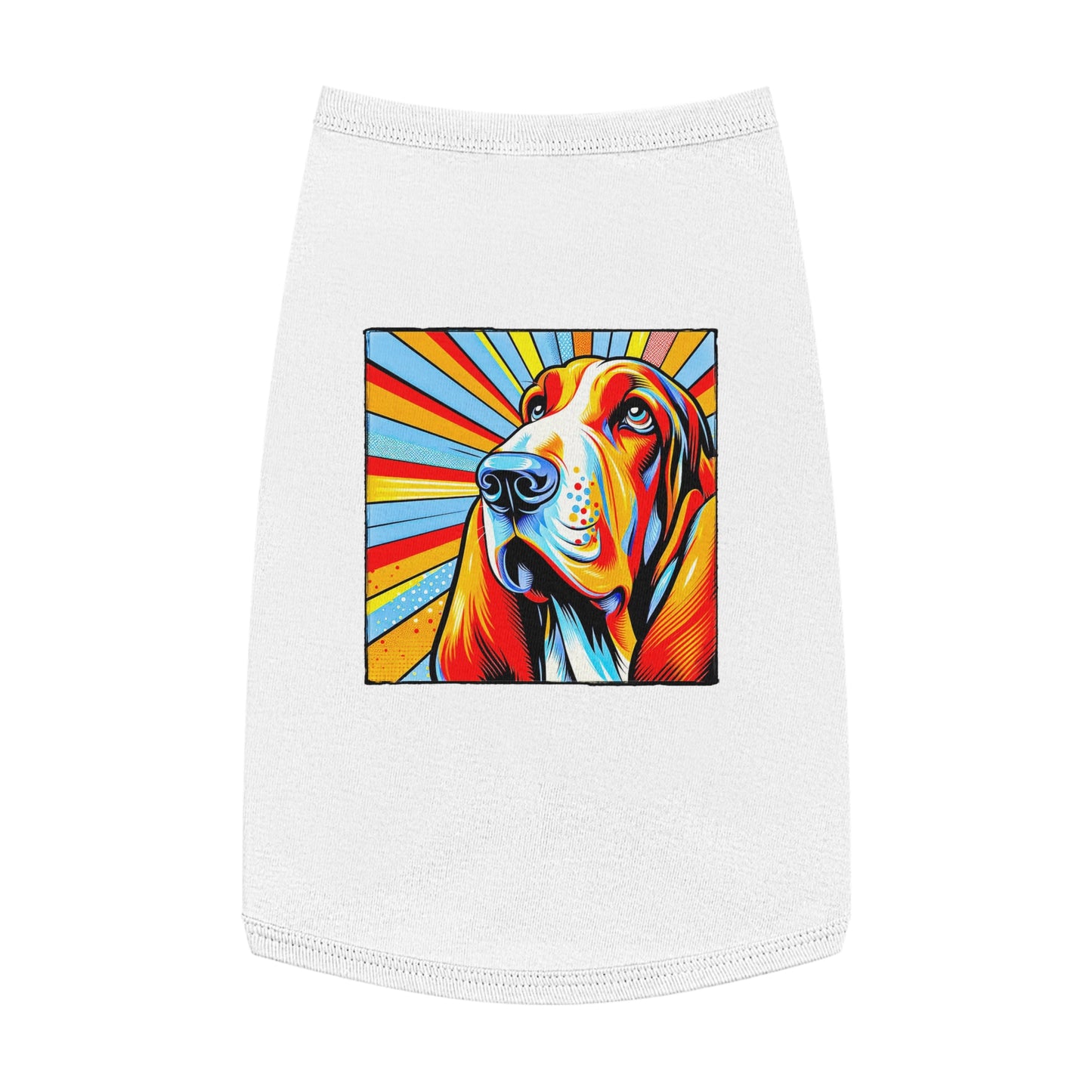 Pet Tank Top Basset Hound Pets Printify L White