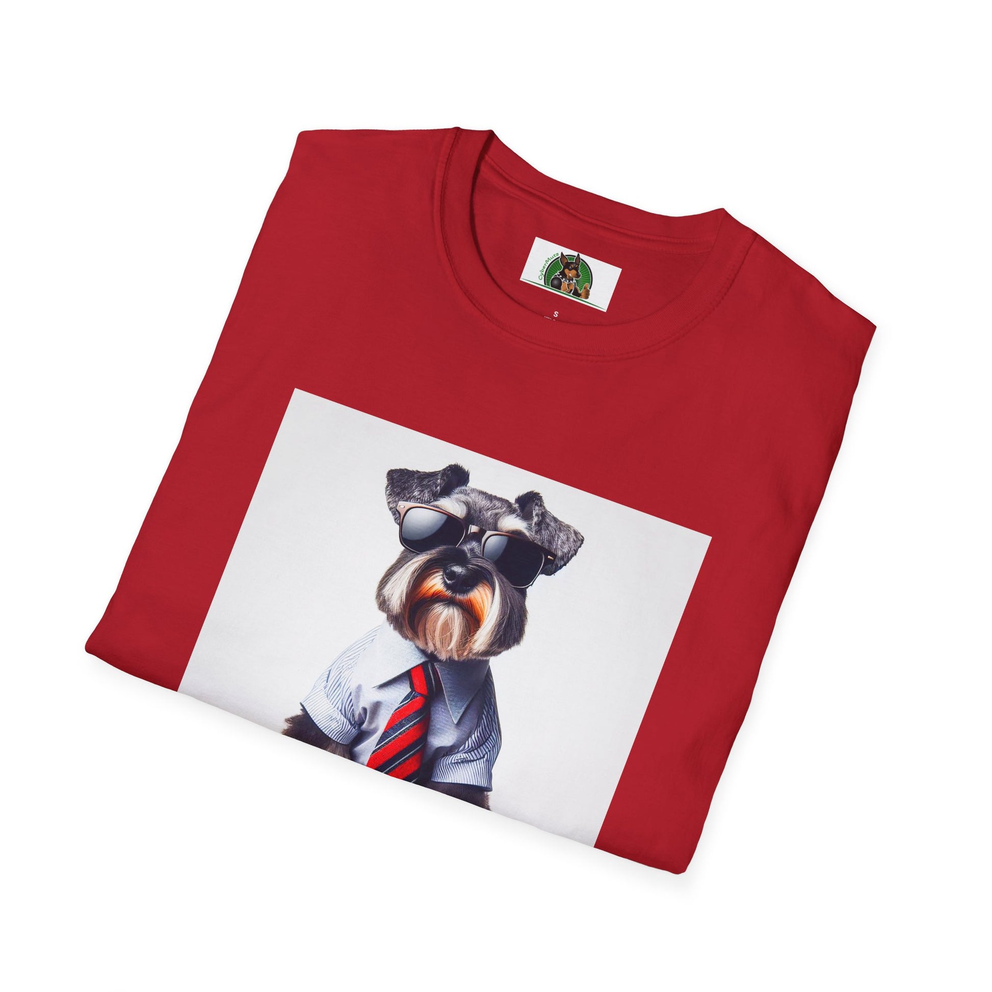 Schnauzer T-Shirt with Miniature Schnauzer Design T-Shirt Printify   