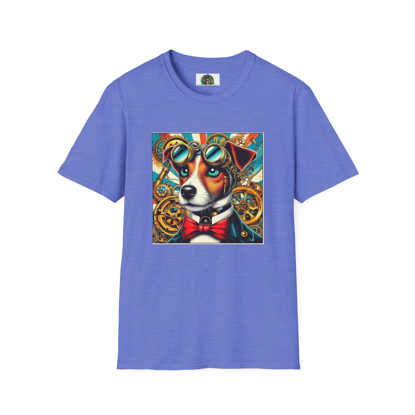 Jack Russell Steampunk T-Shirt Printify S Heather Royal
