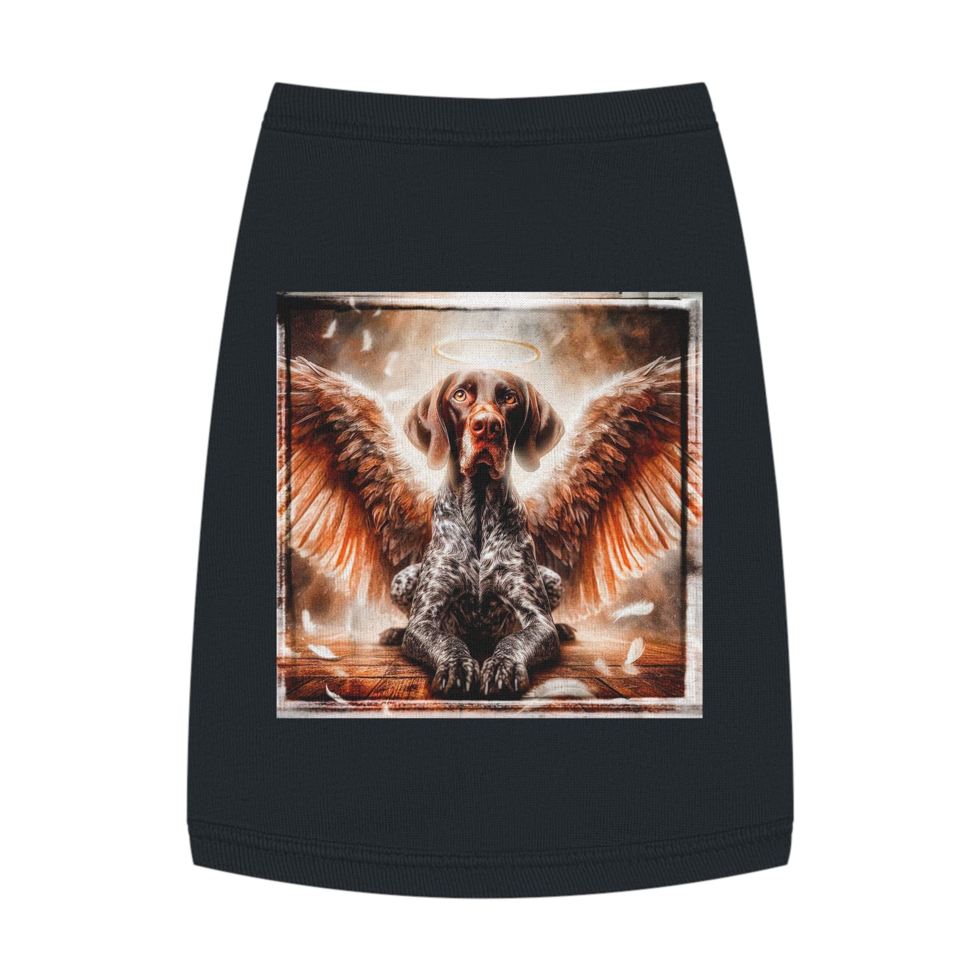 Pet Tank Top German Shorthaired Pointer angel t shirt Pets Printify