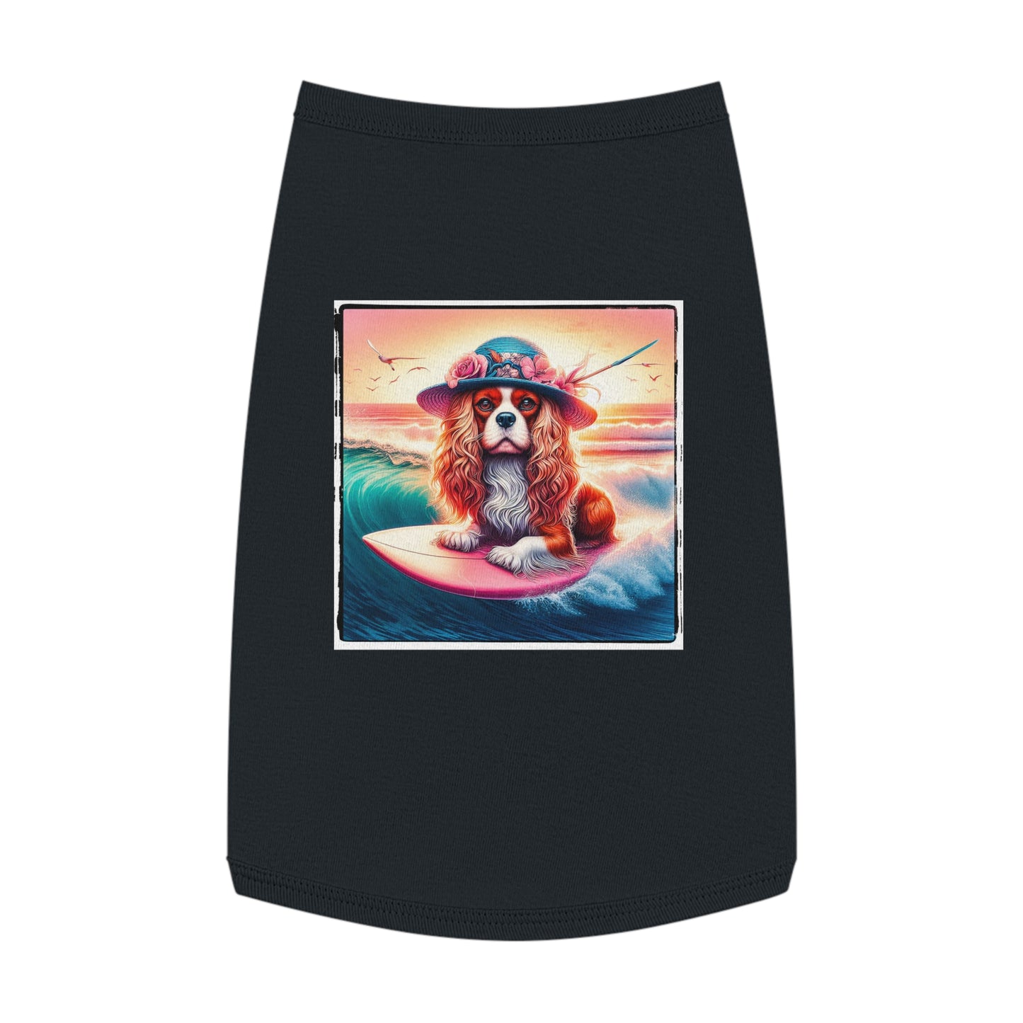 Pet Tank Top Cavalier King Charles Spaniel Pets Printify L Black 