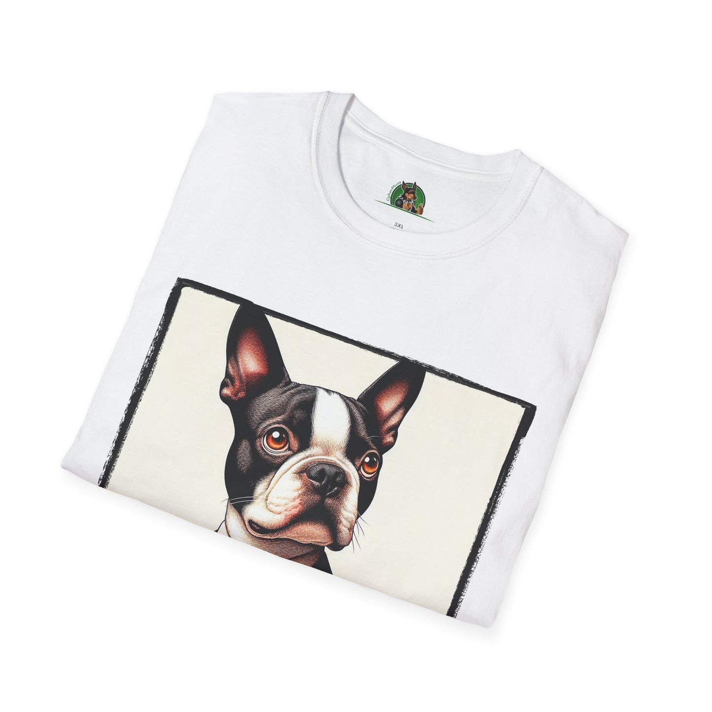 Boston Terrier Dog In Suit T-Shirt Printify   