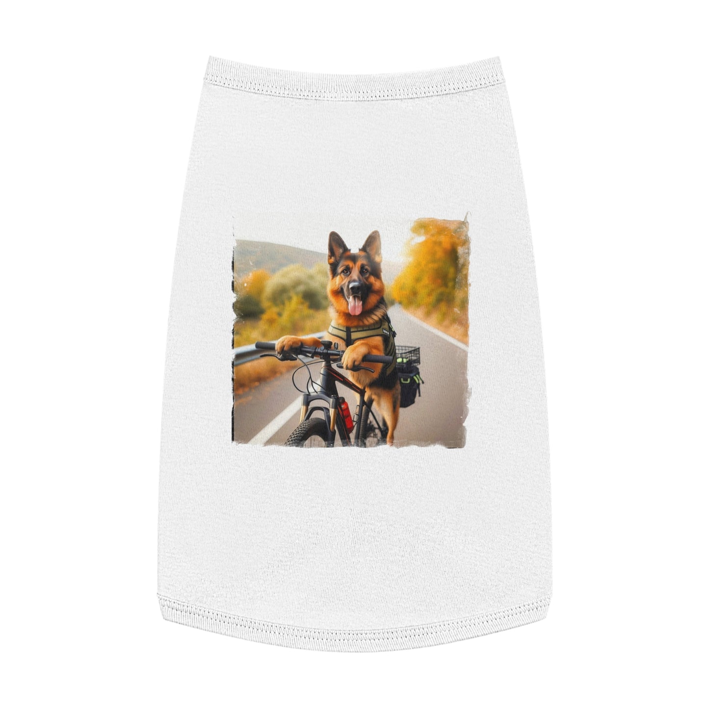 Pet Tank Top German Shepherd Pets Printify L White 