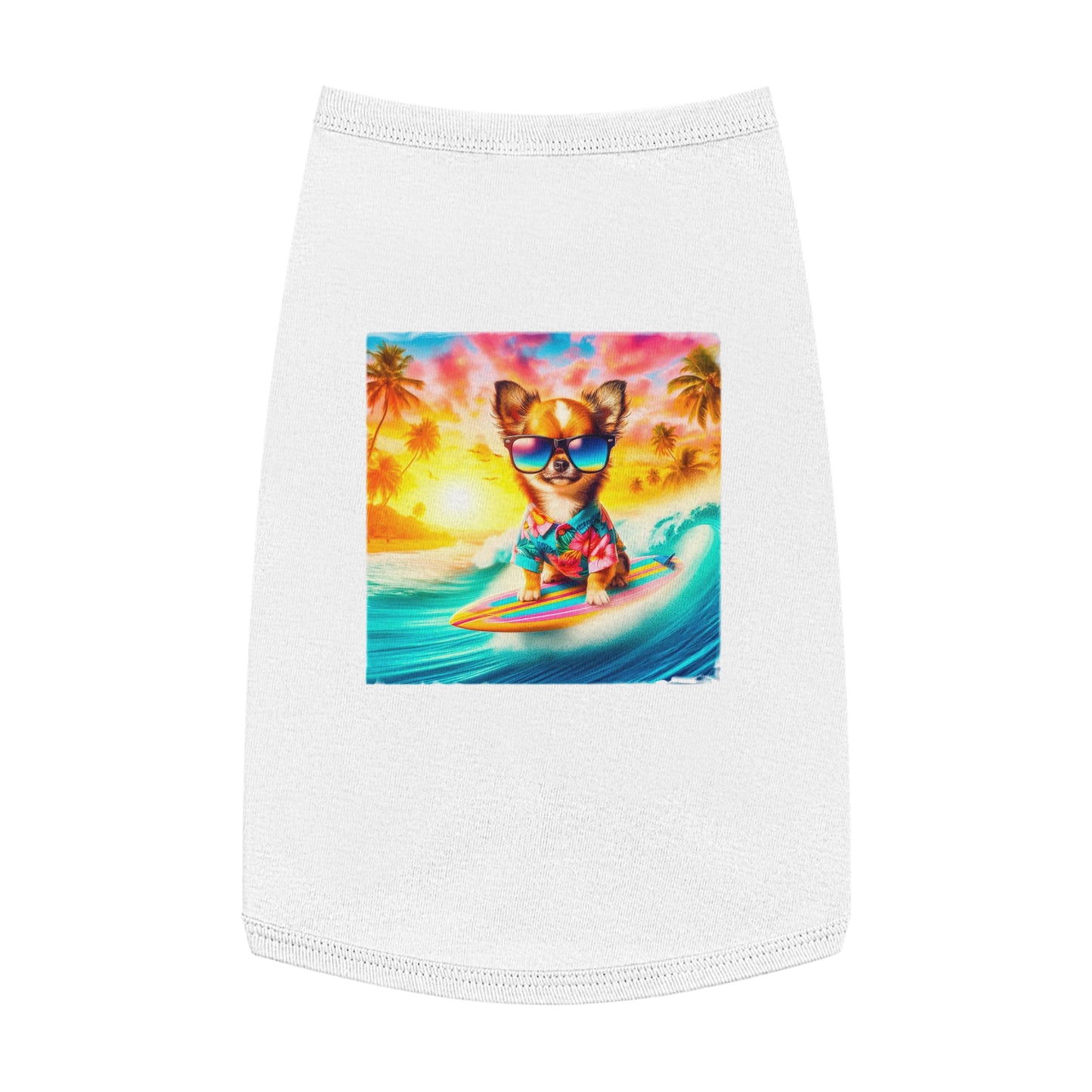 Pet Tank Top Chihuahua Pets Printify L White